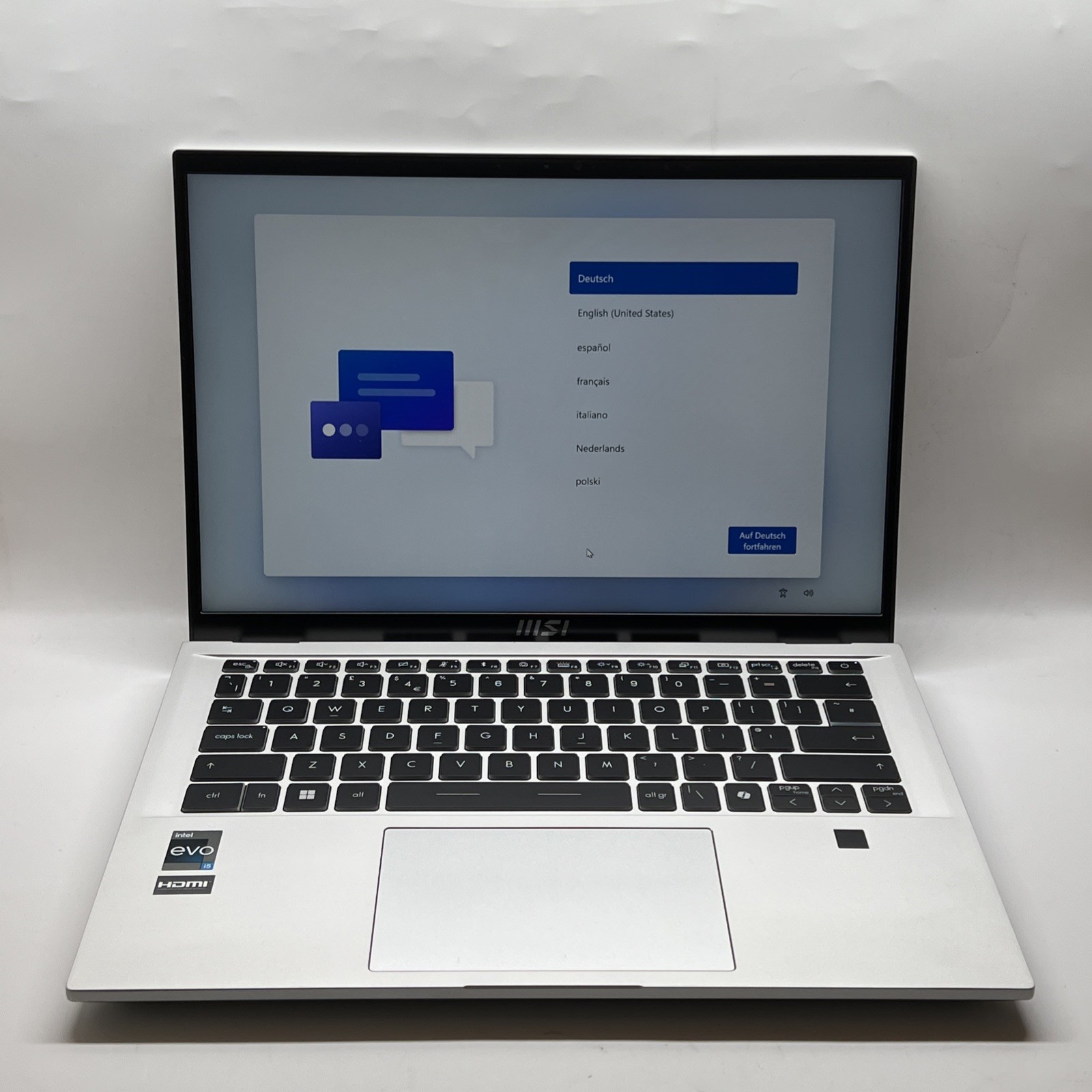 MSI Prestige 14Evo B13M 14 Zoll i5-13500H/16GB/512GB SSD Laptop Qwerty B235