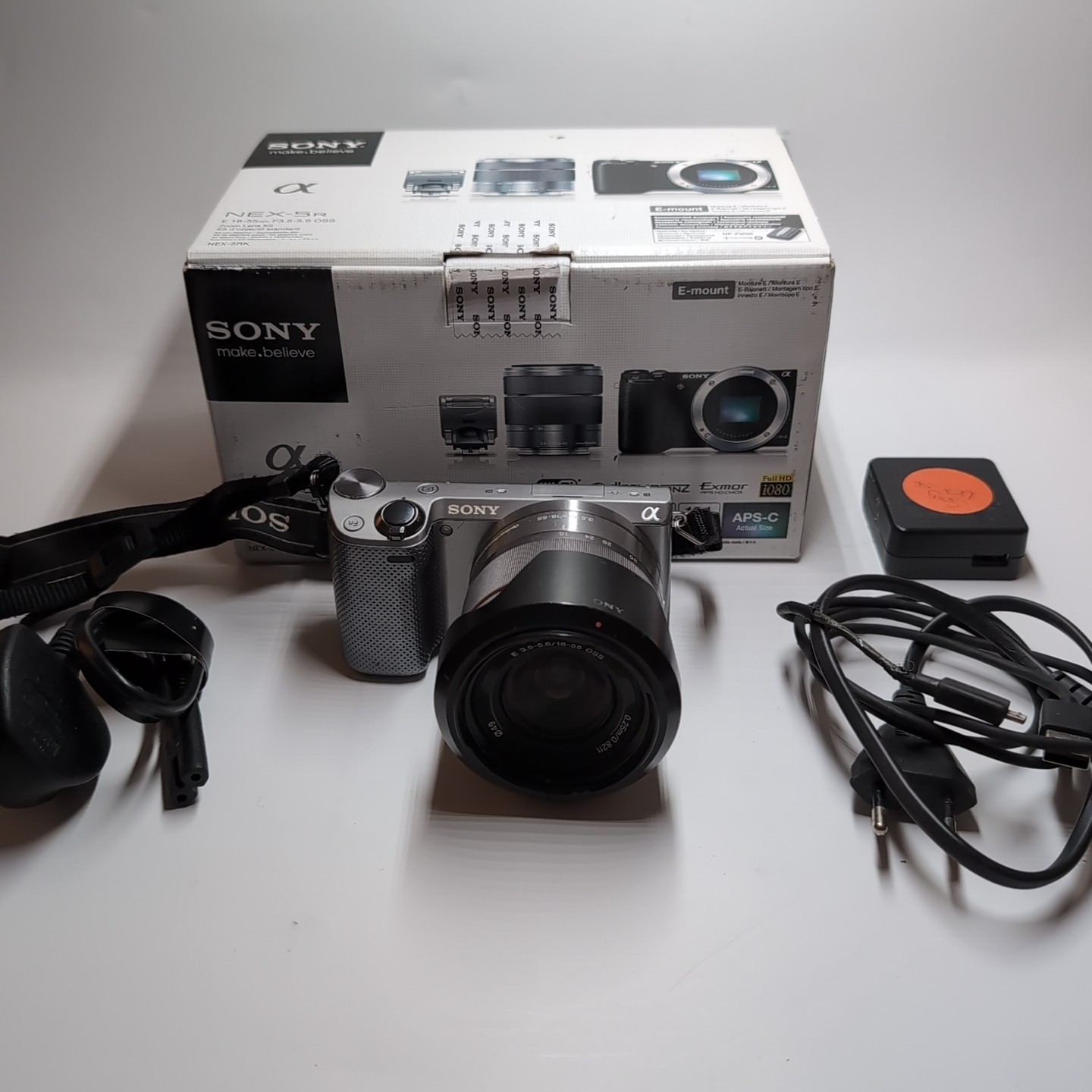 Sony NEX‑5R Systemkamera + SEL18–55mm Objektiv (E‑Mount) K279