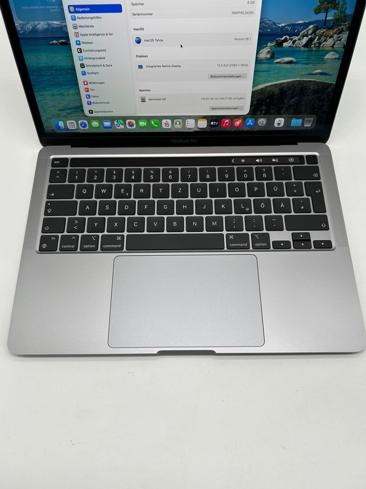 Apple MacBook Pro 13 M2 8GB RAM 256GB SSD 2022 Laptop Notebook K356
