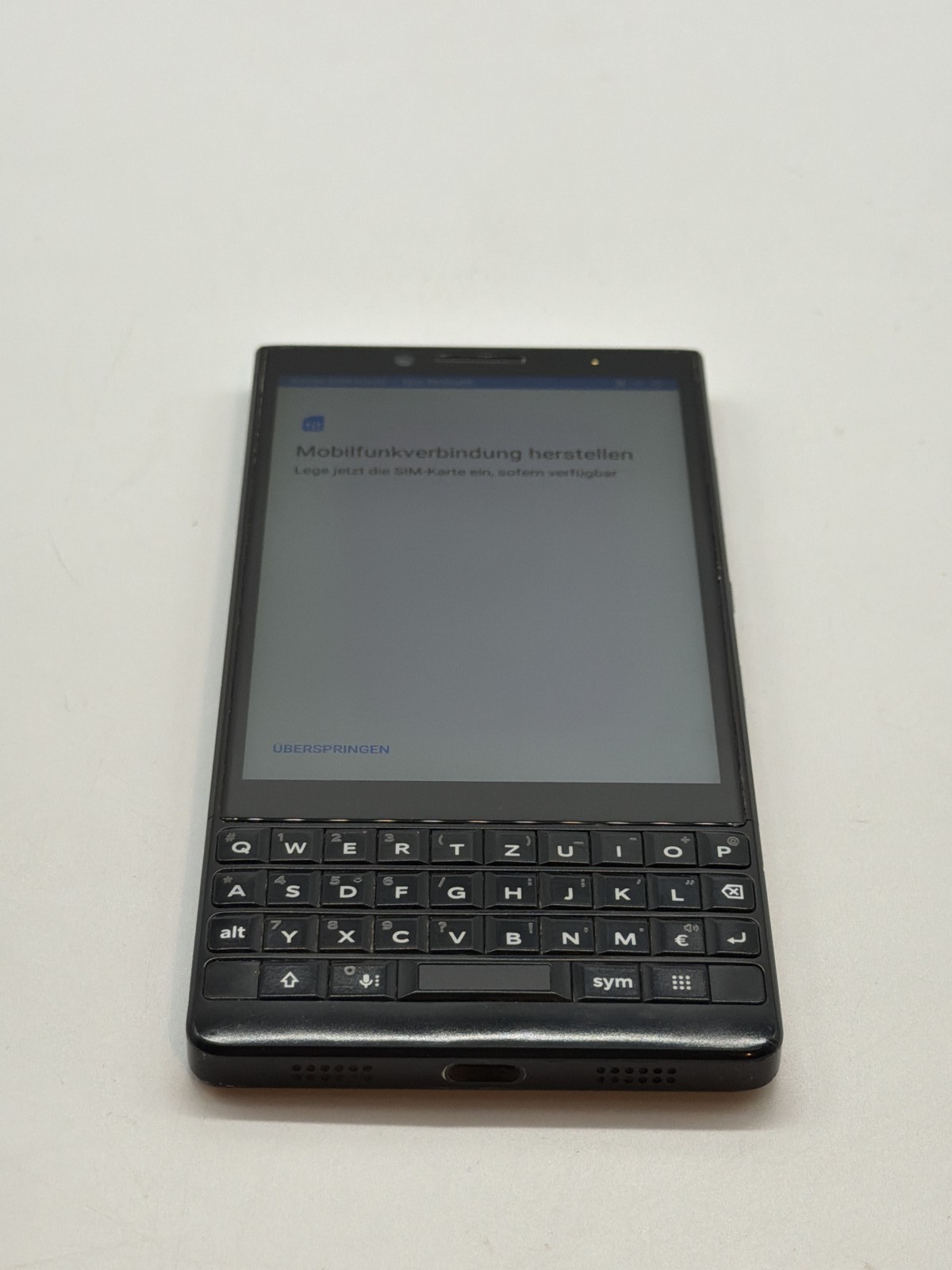 BlackBerry KEY2 Smartphone 64GB Schwarz Android QWERTZ Ohne Simlock J044
