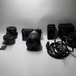 Sony Alpha 6000 Systemkamera 24,3MP APS-C Wi-Fi Schwarz inkl SEL55210 J068