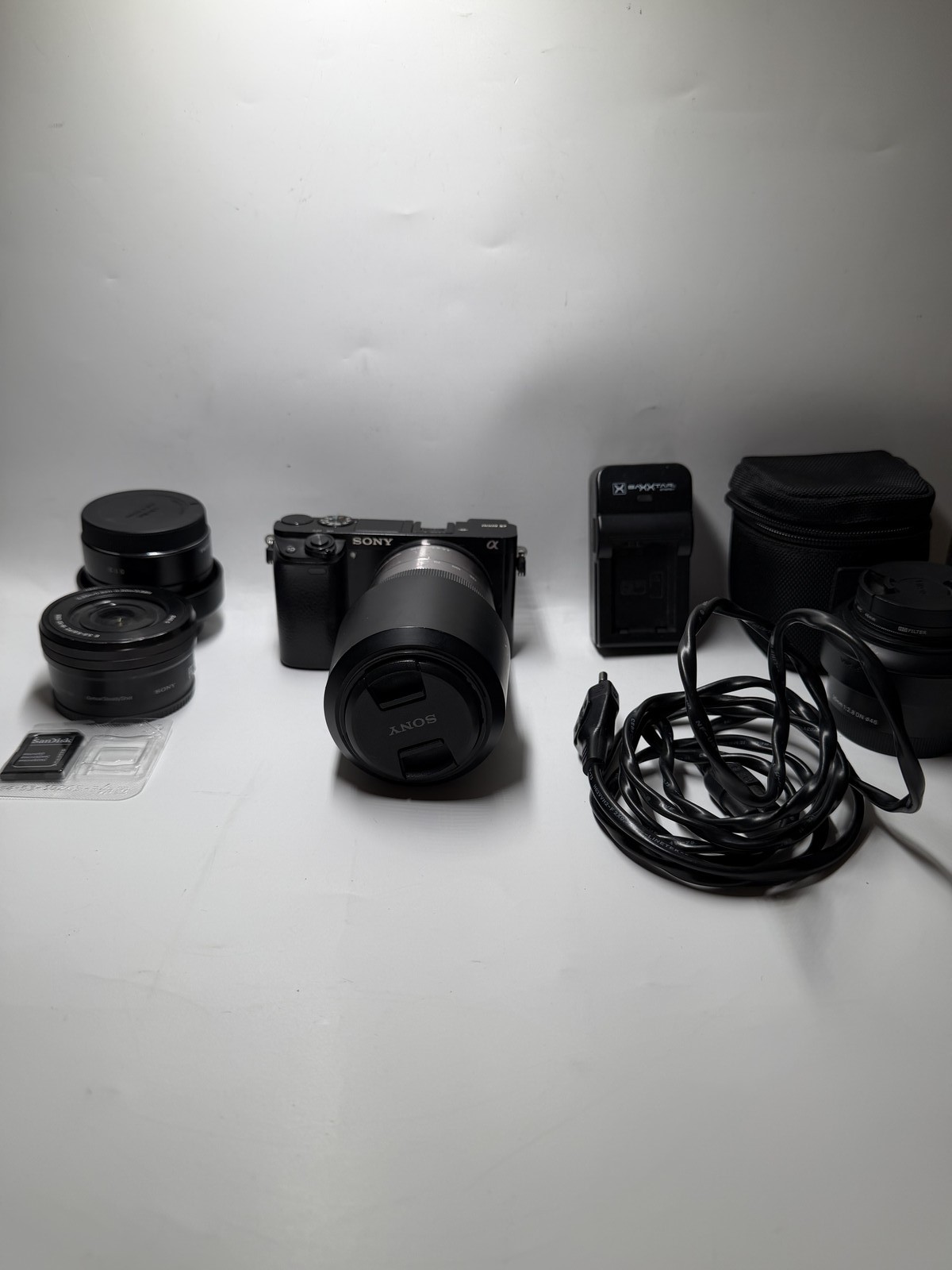 Sony Alpha 6000 Systemkamera 24,3MP APS-C Wi-Fi Schwarz inkl SEL55210 J068